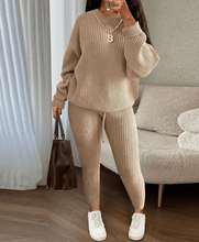 Load image into Gallery viewer, Women Fashion Sweater Knit Set