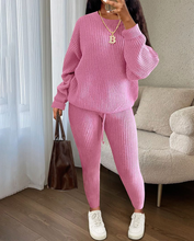 Load image into Gallery viewer, Women Fashion Sweater Knit Set