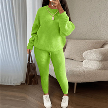 Load image into Gallery viewer, Women Fashion Sweater Knit Set