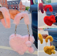 Load image into Gallery viewer, Fur Headband and Heart Bag set