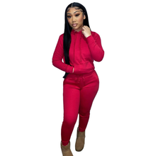 Load image into Gallery viewer, Cotton Fleece Hoodie Set