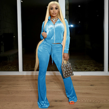 Load image into Gallery viewer, Velvet Pants Set