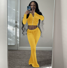 Load image into Gallery viewer, Velvet Pants Set