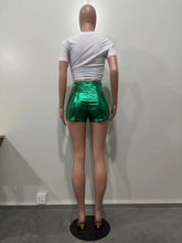 Load image into Gallery viewer, Shiny Women PU Shorts