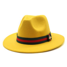 Load image into Gallery viewer, Fedora Hat with Bee(MOQ 5)