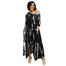 Load image into Gallery viewer, Off Shoulder Slit Maxi Dress