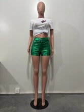 Load image into Gallery viewer, Shiny Women PU Shorts