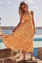 Load image into Gallery viewer, Women Lace-up Print Long Dress