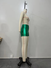 Load image into Gallery viewer, Shiny Women PU Shorts