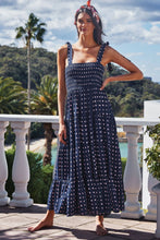 Load image into Gallery viewer, Women Lace-up Print Long Dress