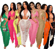 Load image into Gallery viewer, Women Bikini Tassel Pants Set
