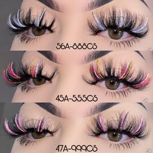 Load image into Gallery viewer, Colorful Gillter Mink Lashes MOQ5