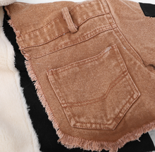 Load image into Gallery viewer, Jeans Fur Coat