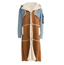 Load image into Gallery viewer, Jeans Fur Coat