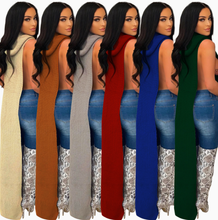 Load image into Gallery viewer, Winter Slit Dress Nightclub Dress