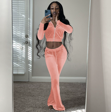 Load image into Gallery viewer, Velvet Pants Set