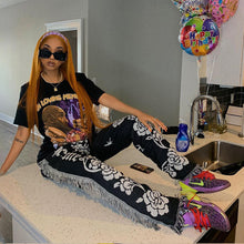 Load image into Gallery viewer, Colorful Pattern Fringe Pants