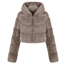 Load image into Gallery viewer, Faux Fur Zipper Short Coat