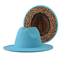 Load image into Gallery viewer, Fedora Hat with Leopard Pattern Inside (MOQ 20)