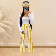 Load image into Gallery viewer, Plaid Bell-Bottoms Pants 3 PCs set