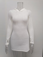Load image into Gallery viewer, Knit Hoodie Dress