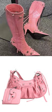 Load image into Gallery viewer, Women Fashion Boots with Bag Set
