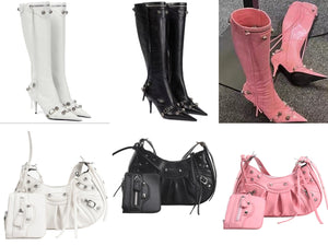 Women Fashion Boots with Bag Set