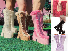 Load image into Gallery viewer, Women Furry Boots  $38-39
