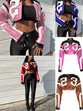 Load image into Gallery viewer, Crop Leather Jacket
