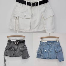 Load image into Gallery viewer, Women Fashion Jean Skirt
