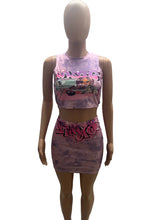 Load image into Gallery viewer, Women Sleeveless Top with Skirt Set
