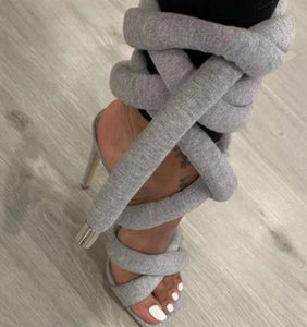 Women Fashion Tied Heels