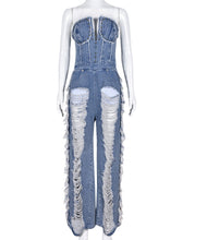 Load image into Gallery viewer, Women Jean Kumpsuit
