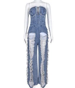 Women Jean Kumpsuit