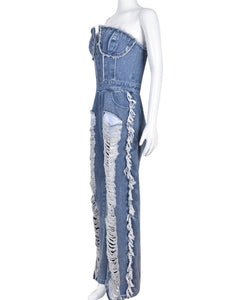 Women Jean Kumpsuit