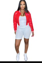 Load image into Gallery viewer, Barbie PU Baseball Jacket
