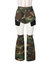 Load image into Gallery viewer, Women Fashion Camouflage Shorts Set
