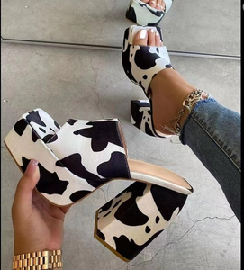 Fashion Chunky Slides