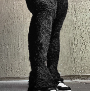 Fuzzy Stacked Joggers Size S-2XL