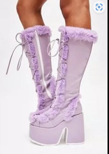 Load image into Gallery viewer, Women Furry Boots  $38-39
