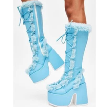 Load image into Gallery viewer, Women Furry Boots  $38-39
