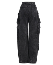 Load image into Gallery viewer, Women Jean Multi-Pocket Casual Pants
