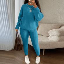 Load image into Gallery viewer, Women Fashion Sweater Knit Set
