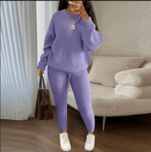 Load image into Gallery viewer, Women Fashion Sweater Knit Set
