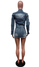 Load image into Gallery viewer, Women Fashion Jean Skirt Set
