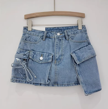 Load image into Gallery viewer, Women Fashion Jean Skirt
