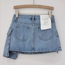 Load image into Gallery viewer, Women Fashion Jean Skirt
