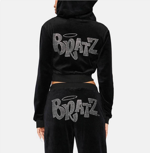 Women Bratz Tracksuit Velvet Set