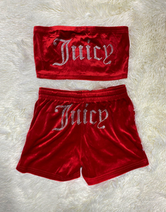 Juicy Diamond Tube Velvet Set