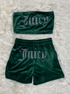 Juicy Diamond Tube Velvet Set